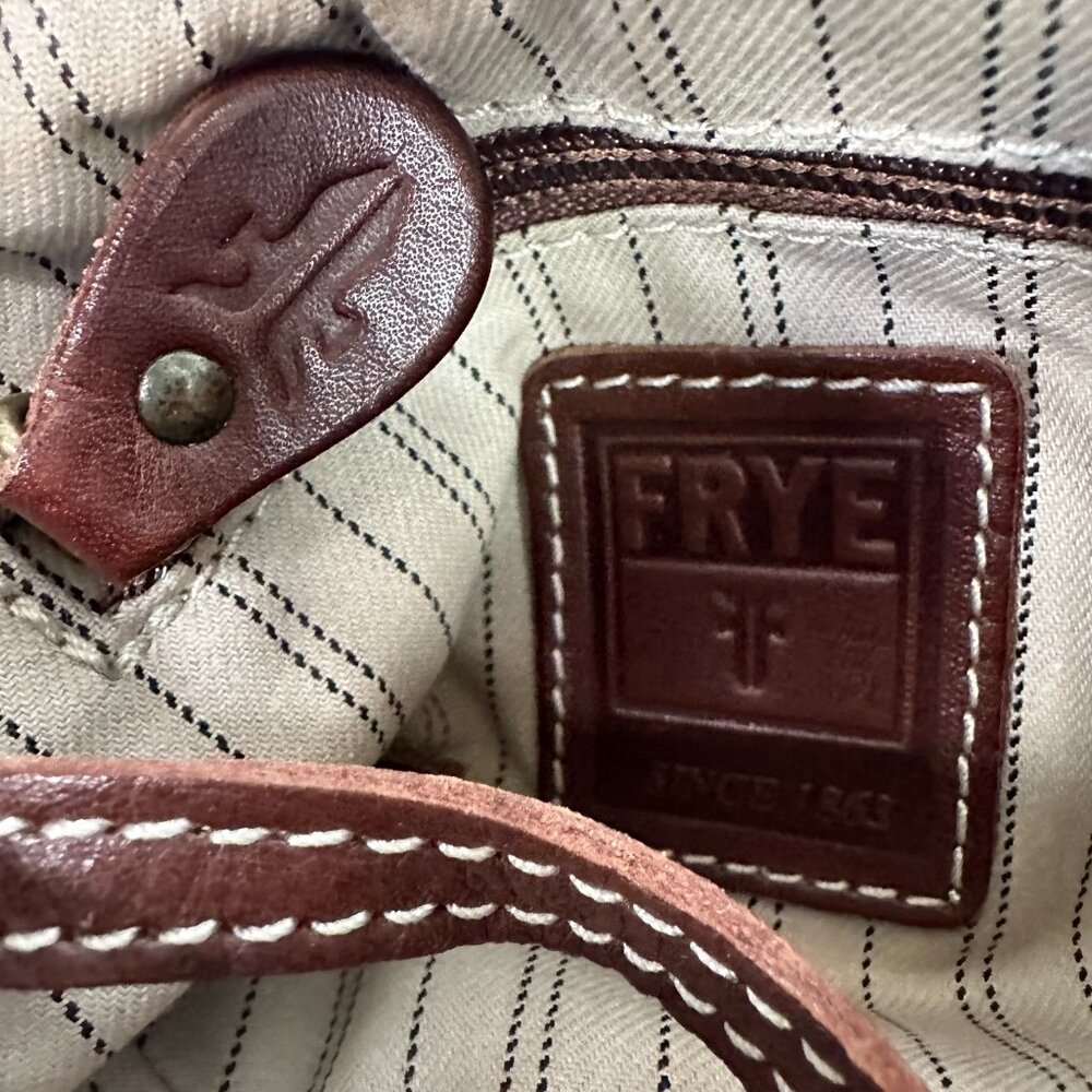 Frye Whipstitch Embellished Circular Flap Crossbody - Picture 14 of 15